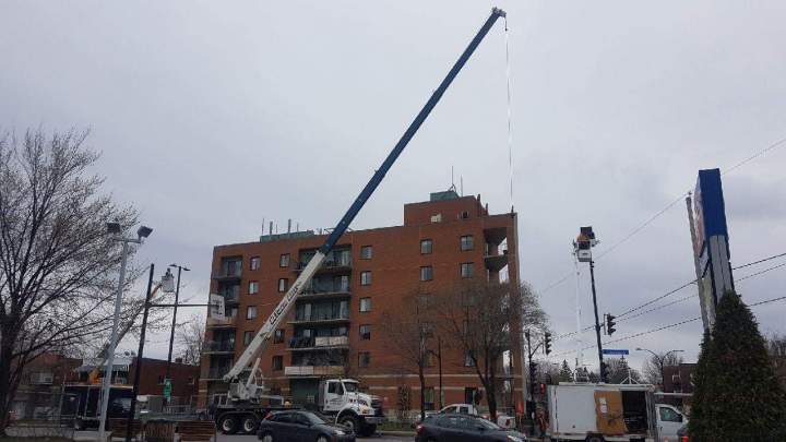 Location de grue de levage Grand Montréal